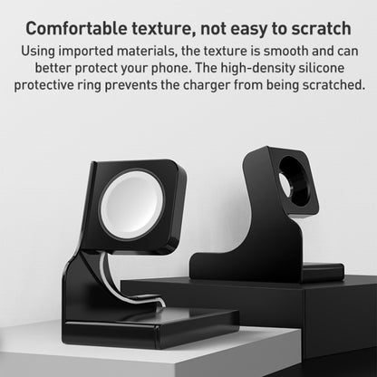 For Apple Watch Series Smart Watch Charging Stand PC Base(Black) by buy2fix
