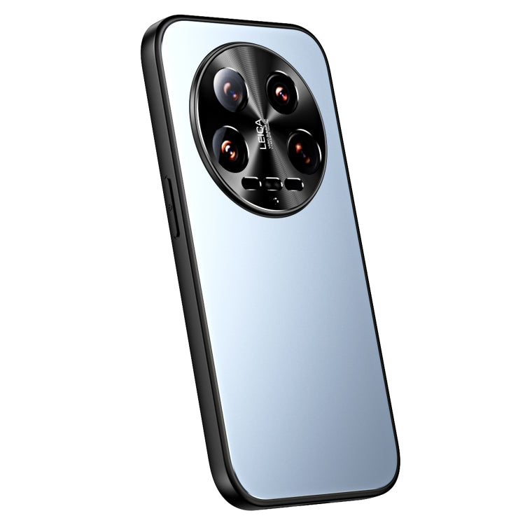 For Xiaomi 14 Ultra R-JUST RJ-61 Electroplating Frosted TPU + PC Phone Case(Blue) - Xiaomi 14 Ultra Cases by R-JUST | Online Shopping UK | buy2fix