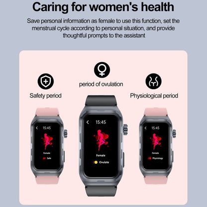 TK79 1.47 inch IP68 Waterproof Smart Watch, Support ECG / Blood Glucose / Blood Oxygen Monitoring / Uric Acid(Pink) by buy2fix