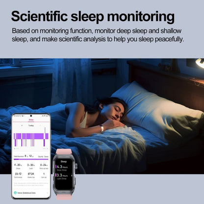 TK79 1.47 inch IP68 Waterproof Smart Watch, Support ECG / Blood Glucose / Blood Oxygen Monitoring / Uric Acid(Black) by buy2fix