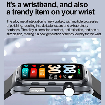 TK79 1.47 inch IP68 Waterproof Smart Watch, Support ECG / Blood Glucose / Blood Oxygen Monitoring / Uric Acid(Beige) by buy2fix