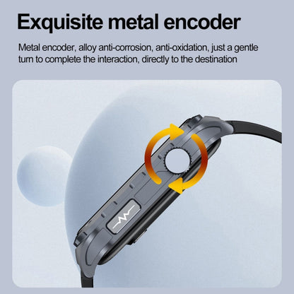 TK79 1.47 inch IP68 Waterproof Smart Watch, Support ECG / Blood Glucose / Blood Oxygen Monitoring / Uric Acid(Black) by buy2fix