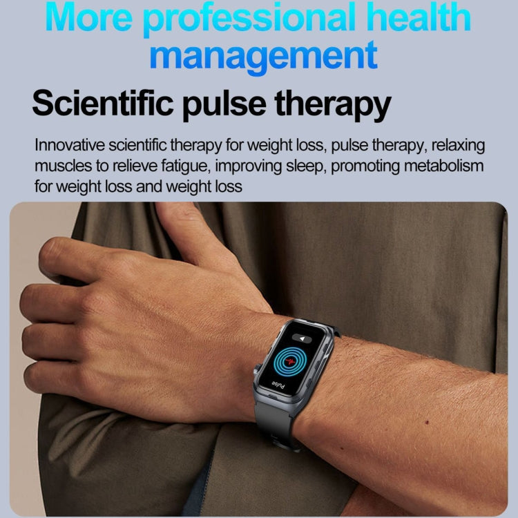 TK79 1.47 inch IP68 Waterproof Smart Watch, Support ECG / Blood Glucose / Blood Oxygen Monitoring / Uric Acid(Black) by buy2fix