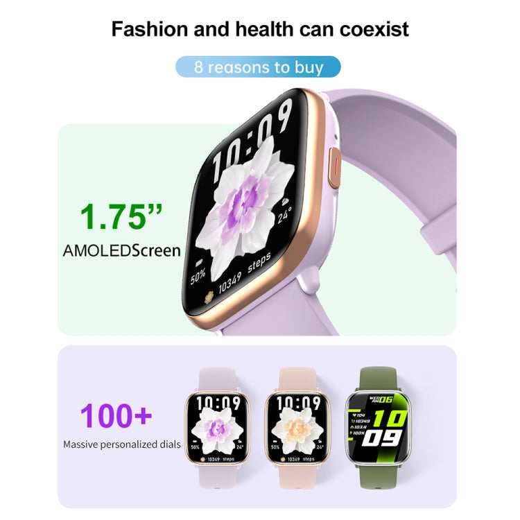 HD12 1.75 inch IP68 Waterproof Smart Watch, Support Blood Oxygen Monitoring(Black) by buy2fix