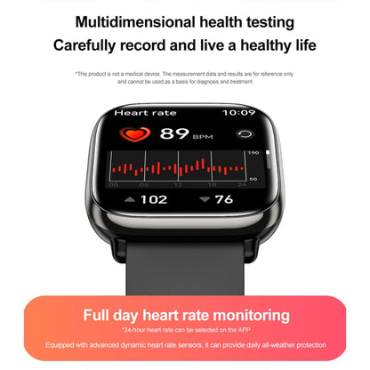 HD12 1.75 inch IP68 Waterproof Smart Watch, Support Blood Oxygen Monitoring(Black) by buy2fix