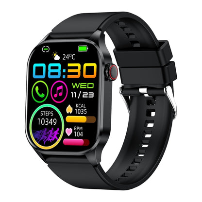 T98 2.04 inch IP68 Waterproof Bluetooth Call Smart Watch, Support Blood Oxygen Monitoring(Black) by buy2fix