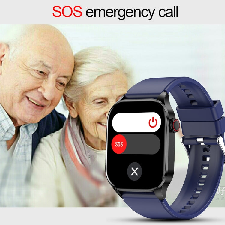 T98 2.04 inch IP68 Waterproof Bluetooth Call Smart Watch, Support Blood Oxygen Monitoring(Black) by buy2fix