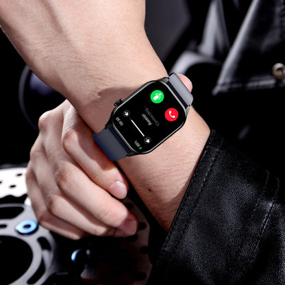 T98 2.04 inch IP68 Waterproof Bluetooth Call Smart Watch, Support Blood Oxygen Monitoring(Black) by buy2fix