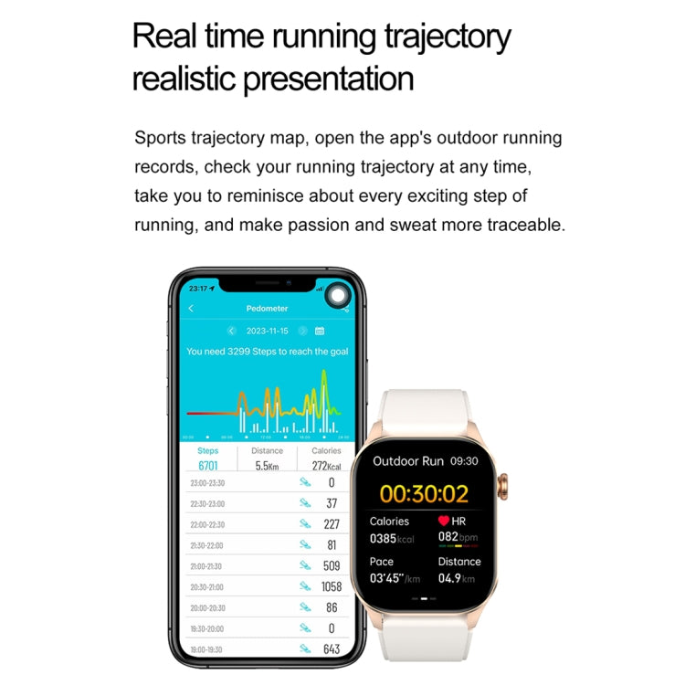 T98 2.04 inch IP68 Waterproof Bluetooth Call Smart Watch, Support Blood Oxygen Monitoring(Black) by buy2fix