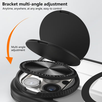 For iPhone 12 Pro Max Round Camshield MagSafe TPU Hybrid PC Phone Case(Green) by buy2fix