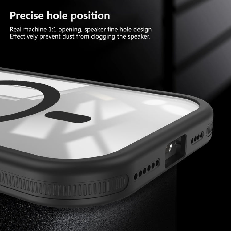 For iPhone 11 Round Camshield MagSafe TPU Hybrid PC Phone Case(Grey) by buy2fix