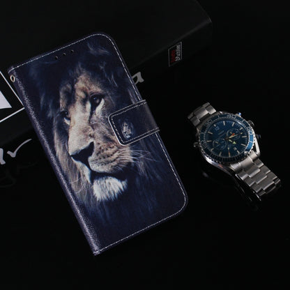 For Google Pixel 9 Coloured Drawing Flip Leather Phone Case(Lion) by buy2fix