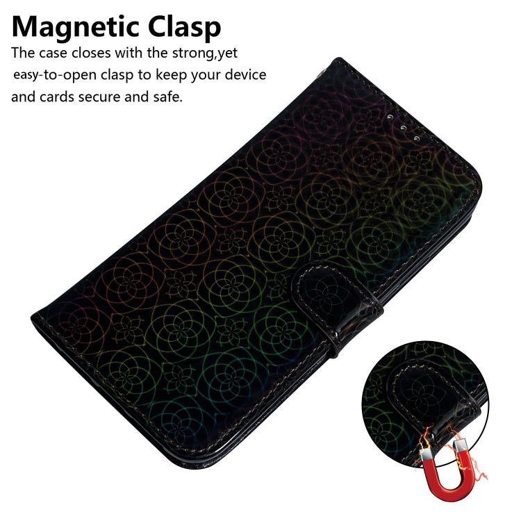 For Google Pixel 9 Pro Colorful Magnetic Buckle Leather Phone Case(Black) by buy2fix