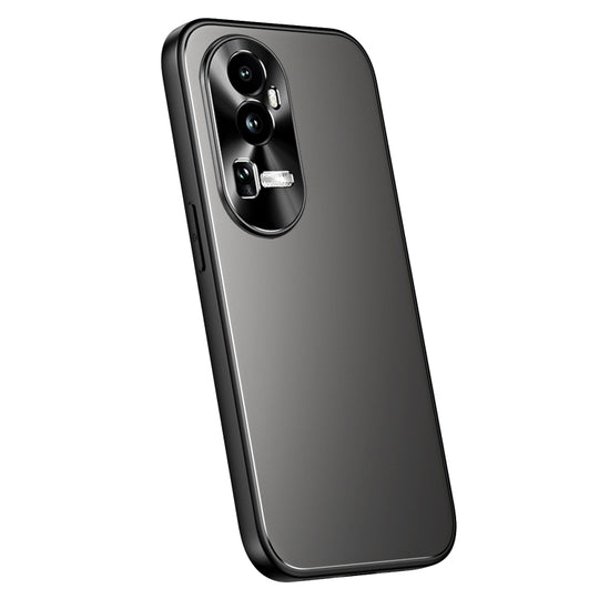 For OPPO Reno10 Pro+ Global R-JUST RJ-61 Electroplating Frosted TPU + PC Phone Case(Grey)