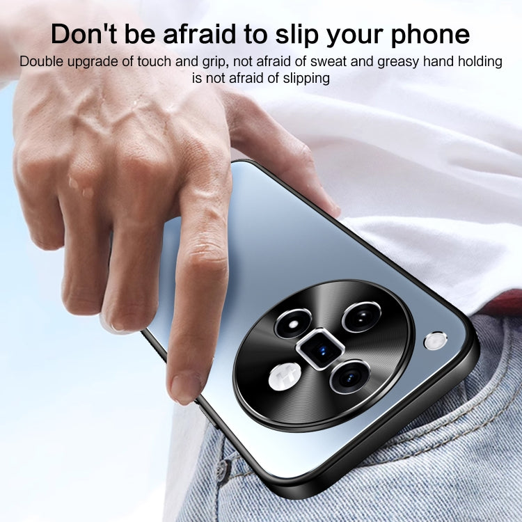 For OPPO Find X7 R-JUST RJ-61 Electroplating Frosted TPU + PC Phone Case(Blue) - OPPO Cases by R-JUST | Online Shopping UK | buy2fix
