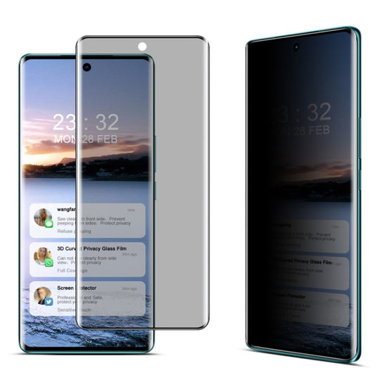 For vivo V30 5G / V30 Pro 5G imak 3D Curved HD Full Screen Anti-spy Tempered Glass Protective Film