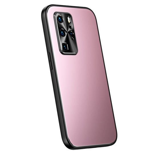 For Huawei P40 R-JUST RJ-61 Electroplating Frosted TPU + PC Phone Case(Pink)