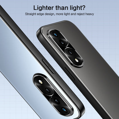 For Honor 70 Pro R-JUST RJ-61 Electroplating Frosted TPU + PC Phone Case(Silver) - Honor Cases by R-JUST | Online Shopping UK | buy2fix