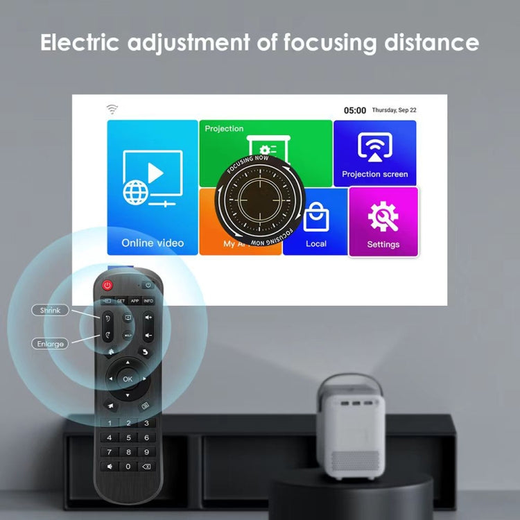 GXMO P10 Android 10 OS HD Portable WiFi Projector, Plug Type:AU Plug(White) - Mini Projector by GXMO | Online Shopping UK | buy2fix