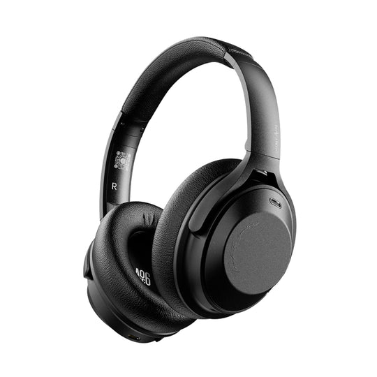 A06 Wireless ANC Noise Canceling Headset Over Ear Bluetooth Headphone(Black)