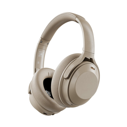 A06 Wireless ANC Noise Canceling Headset Over Ear Bluetooth Headphone(Khaki)