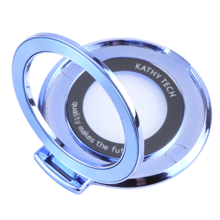 Ultra-thin Fold Plastics Phone Holder(Blue) - Ring Holder by buy2fix | Online Shopping UK | buy2fix