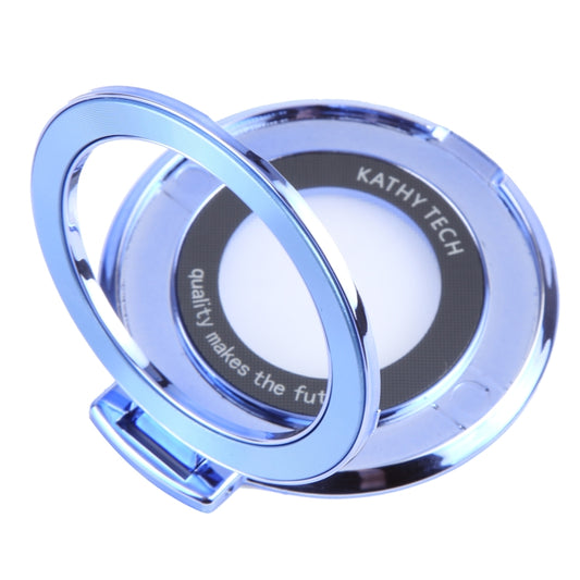 Ultra-thin Fold Plastics Phone Holder(Blue) - Ring Holder by buy2fix | Online Shopping UK | buy2fix