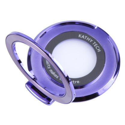 Ultra-thin Fold Plastics Phone Holder(Purple) - Ring Holder by buy2fix | Online Shopping UK | buy2fix