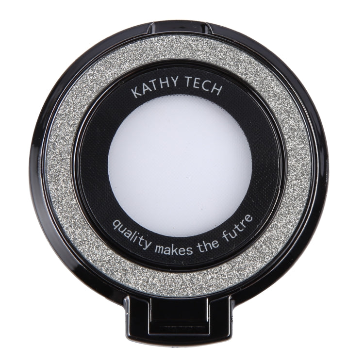 Glitter Ultra-thin Fold Plastics Phone Holder(Black) - Ring Holder by buy2fix | Online Shopping UK | buy2fix