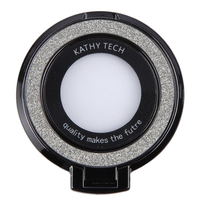 Glitter Ultra-thin Fold Plastics Phone Holder(Black) - Ring Holder by buy2fix | Online Shopping UK | buy2fix