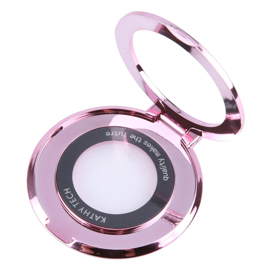 Glitter Ultra-thin Fold Plastics Phone Holder(Pink) - Ring Holder by buy2fix | Online Shopping UK | buy2fix