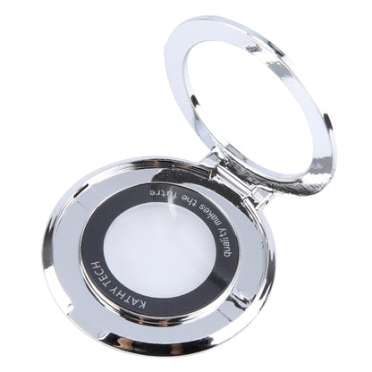 Glitter Ultra-thin Fold Plastics Phone Holder(Silver) - Ring Holder by buy2fix | Online Shopping UK | buy2fix