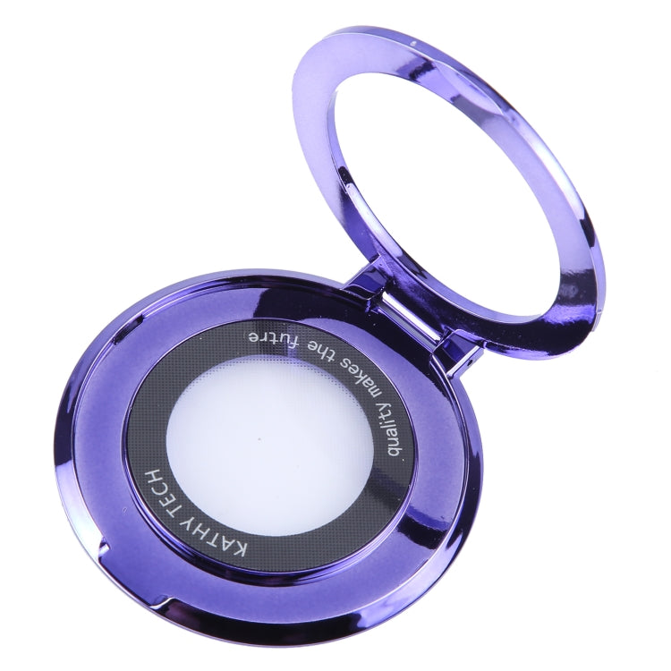 Glitter Ultra-thin Fold Plastics Phone Holder(Purple) - Ring Holder by buy2fix | Online Shopping UK | buy2fix