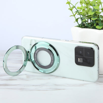 Glitter Ultra-thin Fold Plastics Phone Holder(Green) - Ring Holder by buy2fix | Online Shopping UK | buy2fix