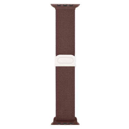 For Apple Watch Ultra 2 49mm Carbon Fiber Texture Snap Buckle Nylon Watch Band(Smoke Purple) by buy2fix