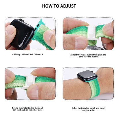 For Apple Watch Ultra 49mm Carbon Fiber Texture Snap Buckle Nylon Watch Band(Blue) by buy2fix