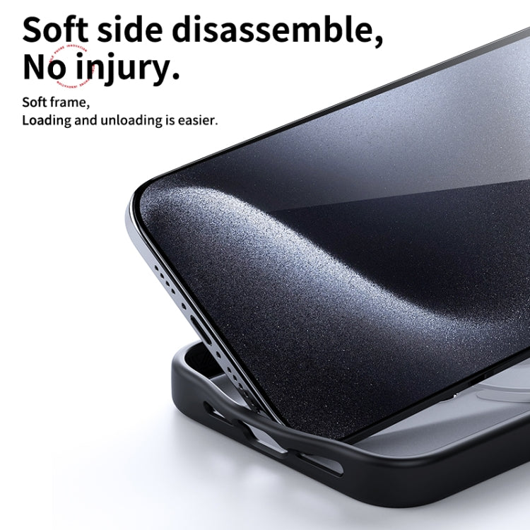 For iPhone 13 Pro Max Double Ring MagSafe Magnetic Holder Phone Case(Matte Black) - iPhone 13 Pro Max Cases by buy2fix | Online Shopping UK | buy2fix