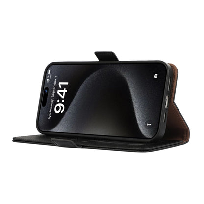 For Samsung Galaxy Xcover7 ABEEL Side-Magnetic Litchi Pattern Leather RFID Phone Case(Black) by buy2fix