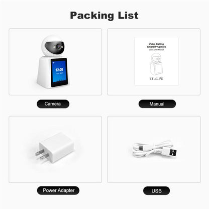 Srihome SH053 4MP 2.8 inch IPS Screen Smart Video Calling IP Camera Baby Monitor(EU Plug) - Baby Monitor by SriHome | Online Shopping UK | buy2fix