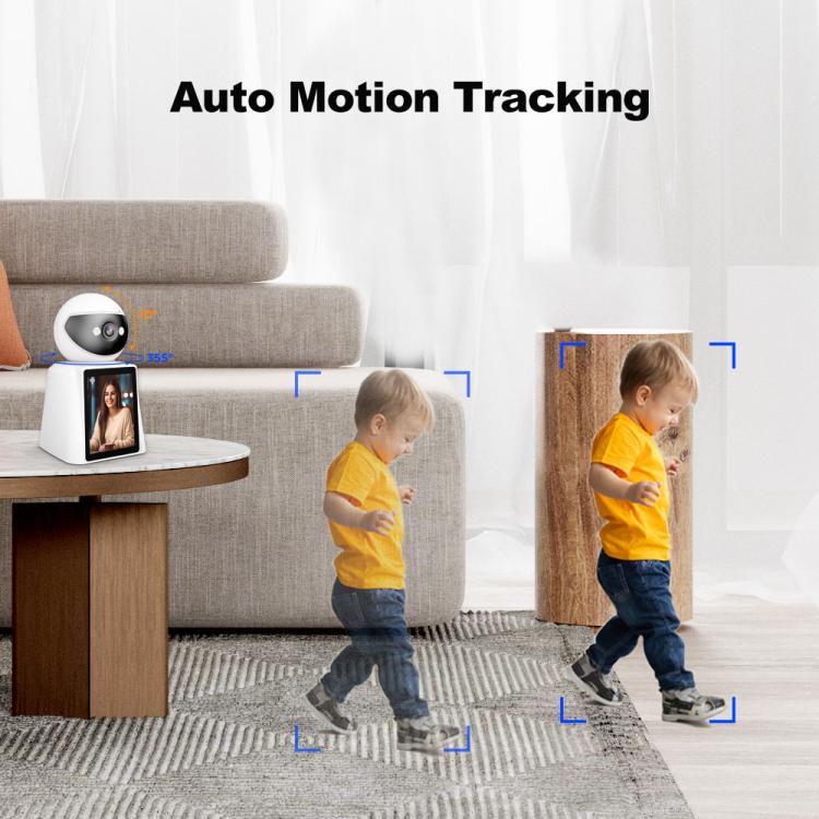 Srihome SH053 4MP 2.8 inch IPS Screen Smart Video Calling IP Camera Baby Monitor(EU Plug) - Baby Monitor by SriHome | Online Shopping UK | buy2fix