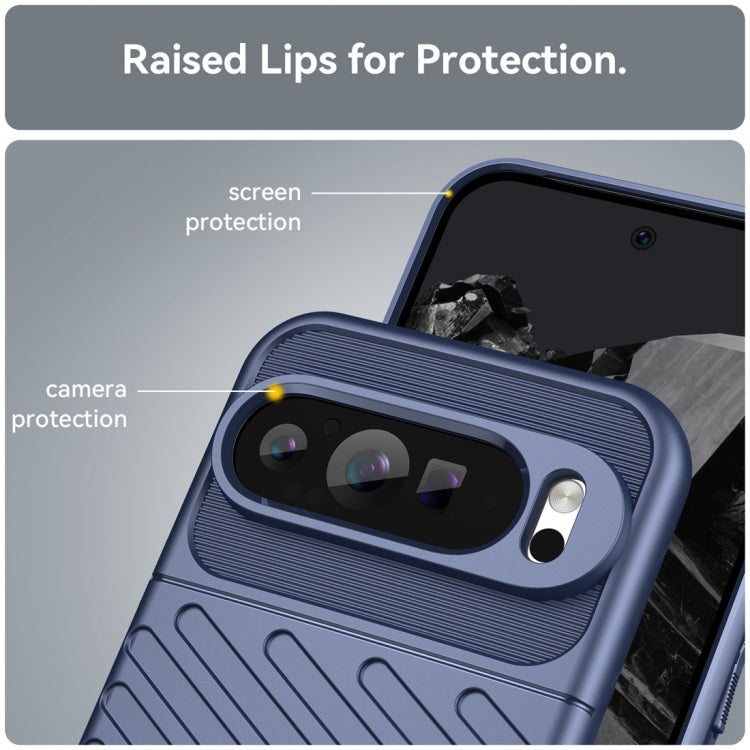 For Google Pixel 9 Pro XL Thunderbolt Shockproof TPU Phone Case(Blue) by buy2fix