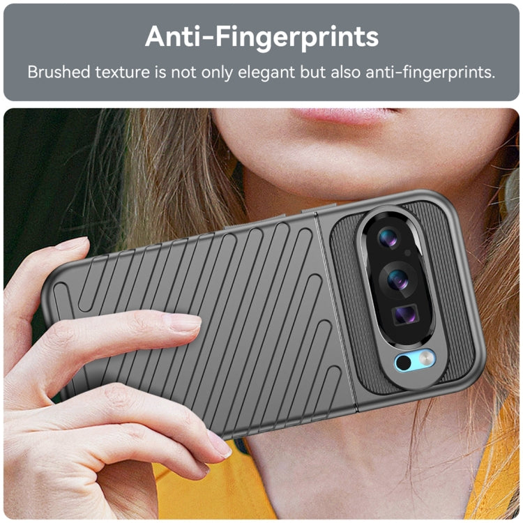 For Google Pixel 9 Pro Thunderbolt Shockproof TPU Phone Case(Black) by buy2fix