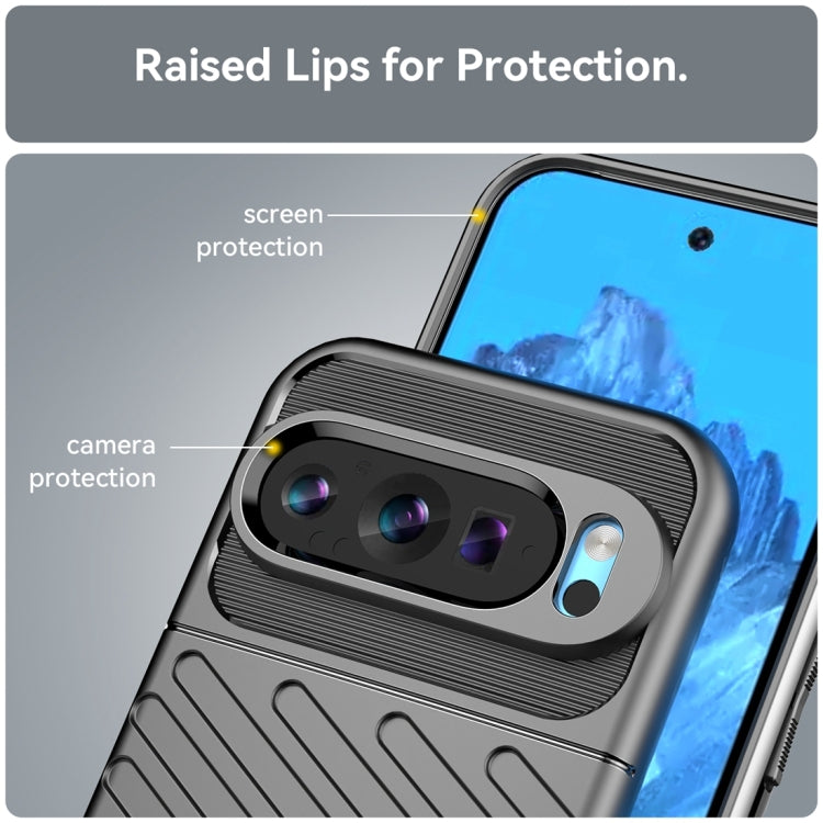 For Google Pixel 9 Pro Thunderbolt Shockproof TPU Phone Case(Black) by buy2fix