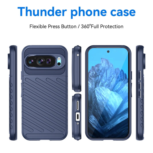 For Google Pixel 9 Pro Thunderbolt Shockproof TPU Phone Case(Blue) by buy2fix