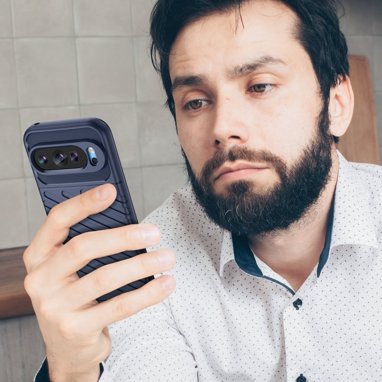 For Google Pixel 9 Pro Thunderbolt Shockproof TPU Phone Case(Blue) by buy2fix