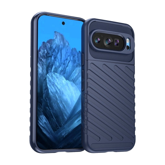 For Google Pixel 9 Thunderbolt Shockproof TPU Phone Case(Blue) by buy2fix