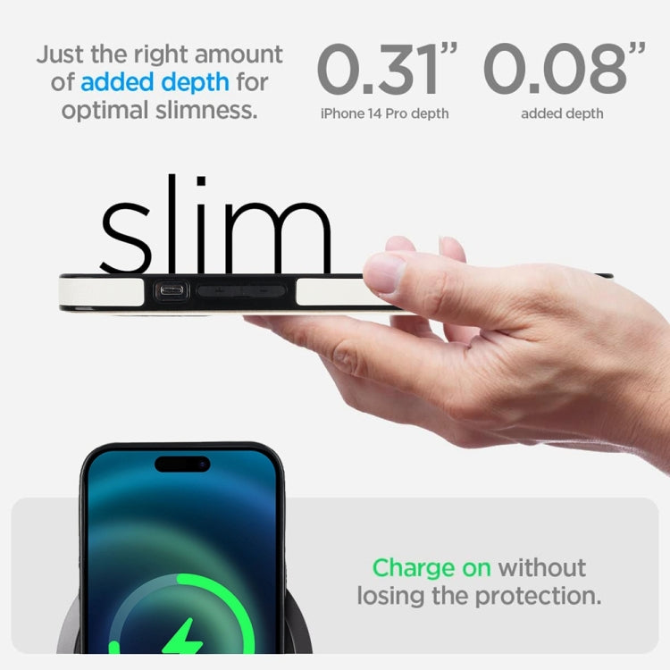 For iPhone 13 Pro Max Retro Leather Invisible Stand MagSafe Phone Case(White) by buy2fix