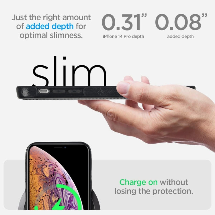 For iPhone XS Max Retro Leather Invisible Stand MagSafe Phone Case(Black) by buy2fix