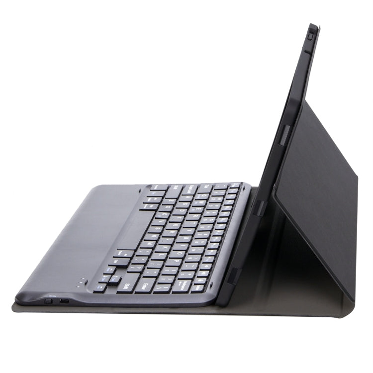 For Xiaomi Pad 6S Pro 12.4 Lambskin Texture Detachable Bluetooth Keyboard Leather Case(Black) by buy2fix