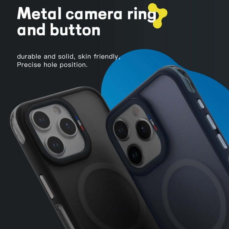 For iPhone 15 Pro Max TGVIS Vigor Series Airbag MagSafe Magnetic Phone Case(Transparent Grey) - iPhone 15 Pro Max Cases by TGVIS | Online Shopping UK | buy2fix